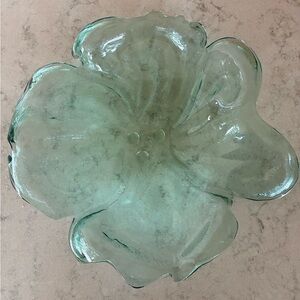 Annieglass Poppy Floral Glass Bowl